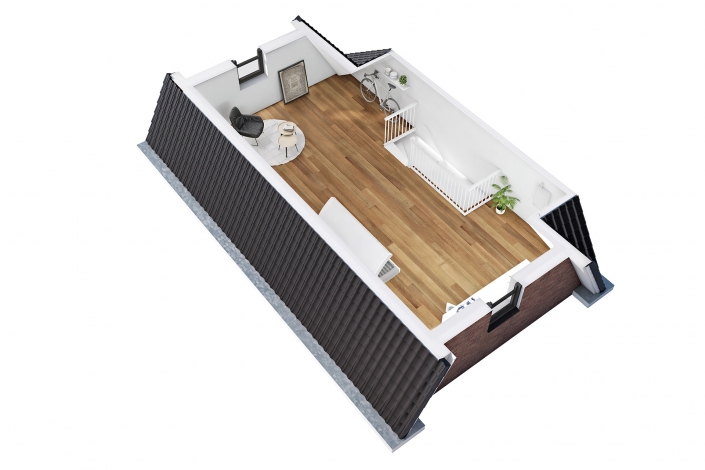 3D Plattegrond – Zolder